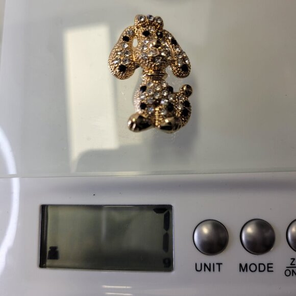 Gold Tone Dog Brooch - Picture 7 of 8